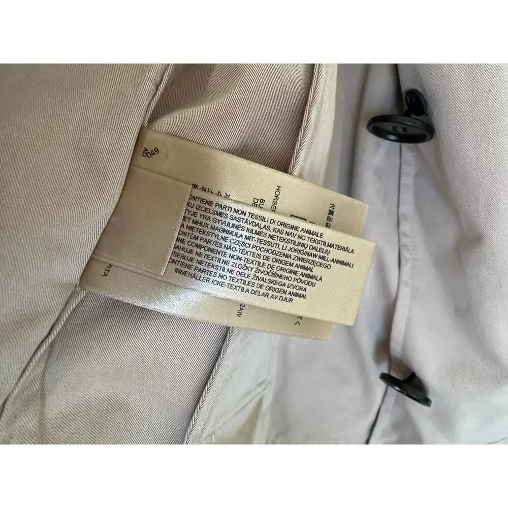 Burberry Men's Westbridge Short Trench Coat Cotton Gabardine (Size M)